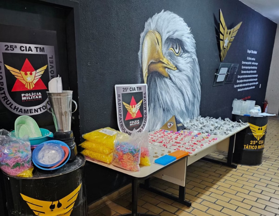 PM desmantela laboratório de drogas em Contagem e apreende grande quantidade de entorpecentes